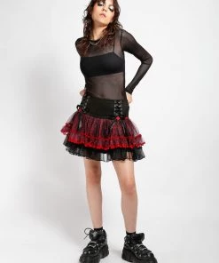 Trippnyc.com TUTU SKIRT RED LEOPARD
