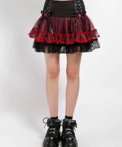 Trippnyc.com TUTU SKIRT RED LEOPARD