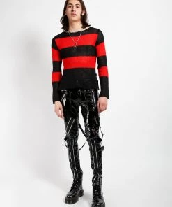 Trippnyc.com VINYL CLASSIC SLIM LEG BONDAGE PANT