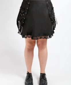 Trippnyc.com CURVE LOLITA SUSPENDER SKIRT BLACK Women