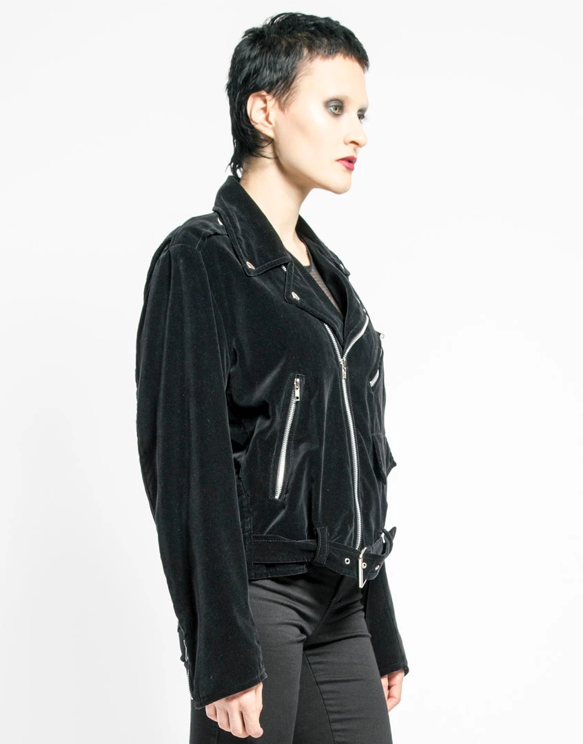 Trippnyc.com Women VELVET MOTO JACKET 3 Trippnyc.com Women VELVET MOTO JACKET
