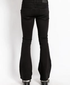 Trippnyc.com Men TRASH & VAUDEVILLE BLACK FLARE JEAN