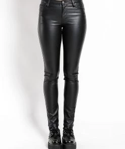 Trippnyc.com HIGH WAIST FAUX LEATHER JEAN