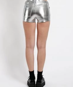 Trippnyc.com METALLIC BOOTY SHORT Women